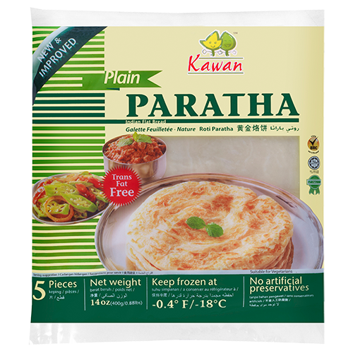 Paratha Roti Plain Frozen 5pk 400g
