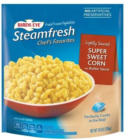 Birds Eye Steamfresh Frozen Super Sweet Corn 10oz