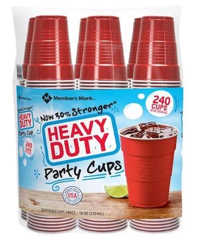 Member's Mark Heavy Duty Party Cups 18 oz 240 ct