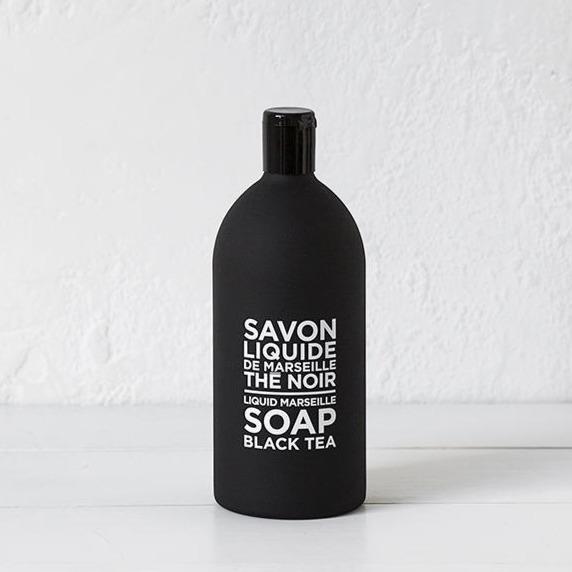 Black & White Liquid Marseille Soap Refill Black Tea 1L