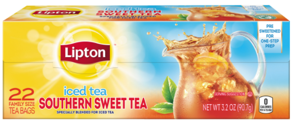 Lipton Southern Sweet Tea Bags 22 ct 3.2 oz