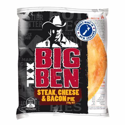 Big Ben XXL Steak Cheese & Bacon Pie 210g