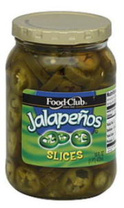 Food Club Sliced Jalapeno Peppers 16oz