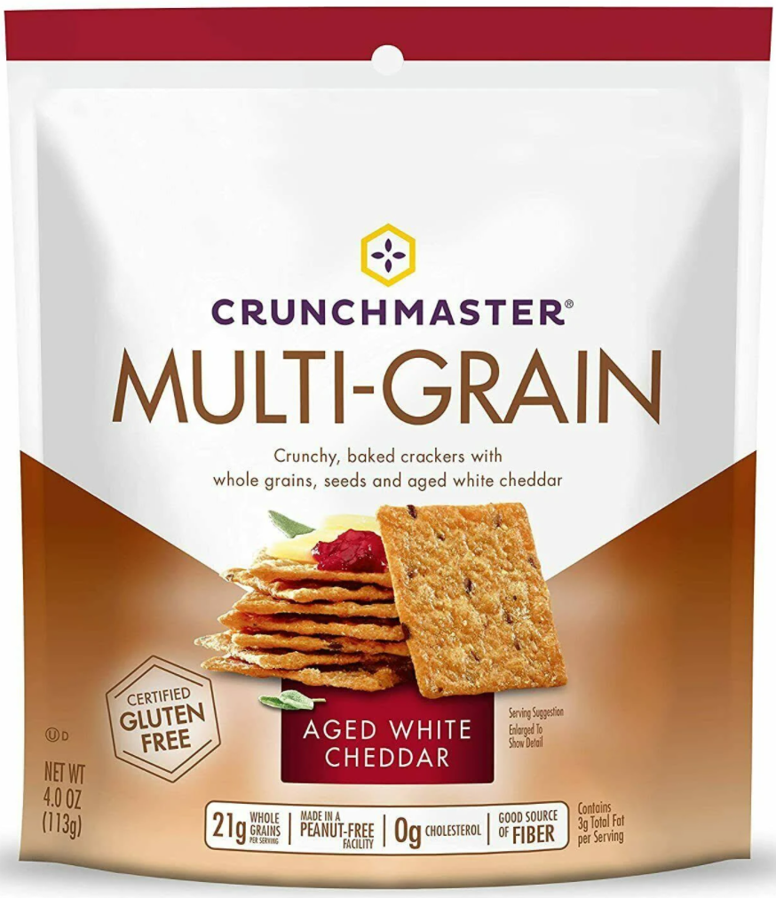 Crunchmaster Multi-Grain Aged White Cheddar Cracker 4 oz