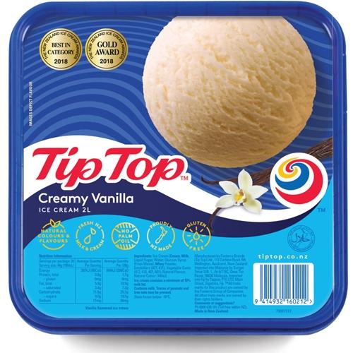 Tip Top Ice Cream Vanilla 2L
