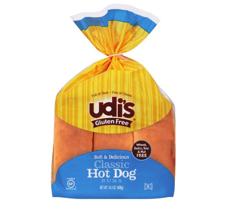 Udi's Gluten Free Classic Hot Dog Buns - 6 ct