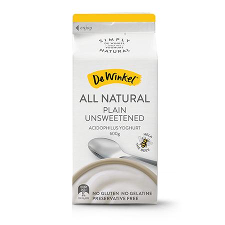 De Winkel Plain Unsweetened Yoghurt 600g