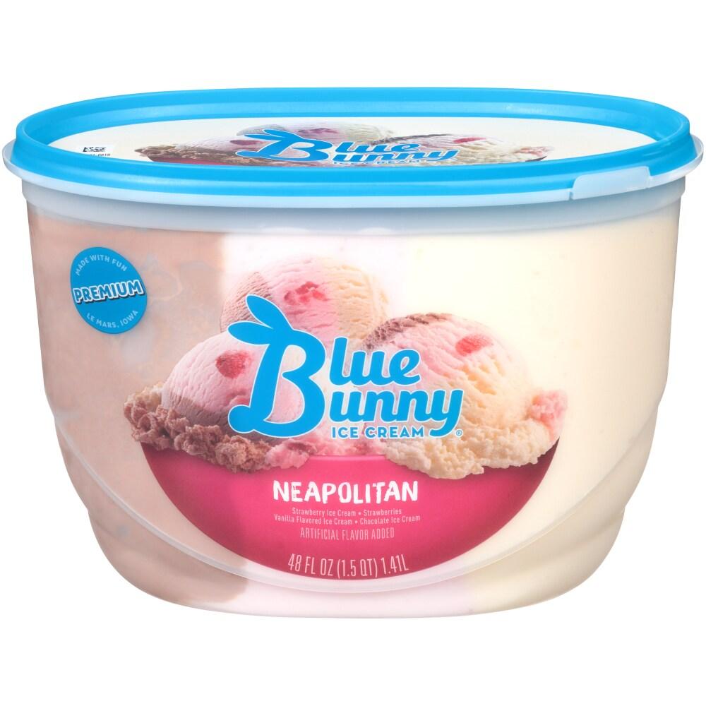 Blue Bunny Neapolitan Ice Cream, 1.5 QT