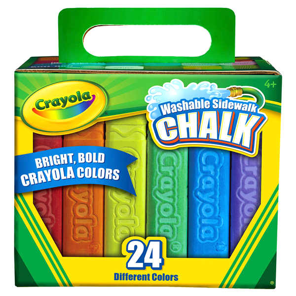 Crayola Washable Sidewalk Chalk 24 ct