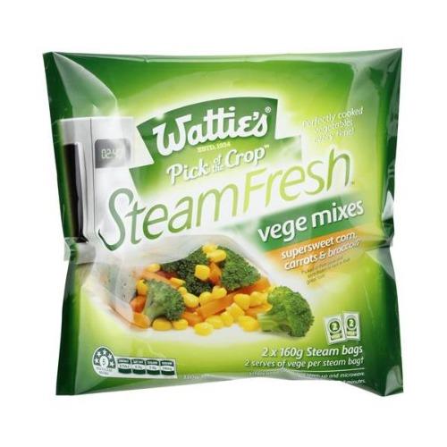 Watties SteamFresh Vege Mix corn, Carrot & Broccoli 320g