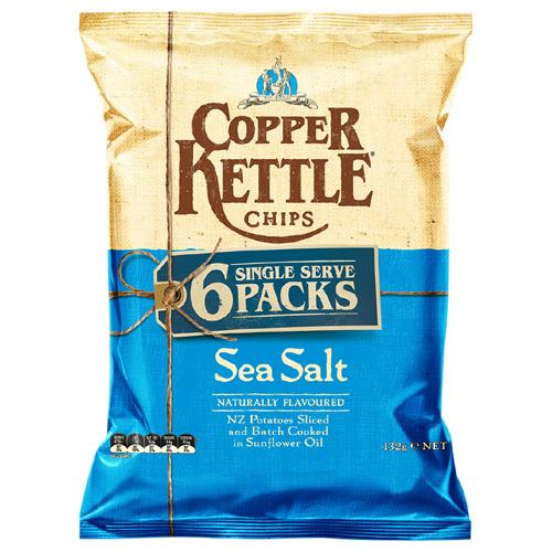 Copper Kettles Sea Salt 6pk 132g