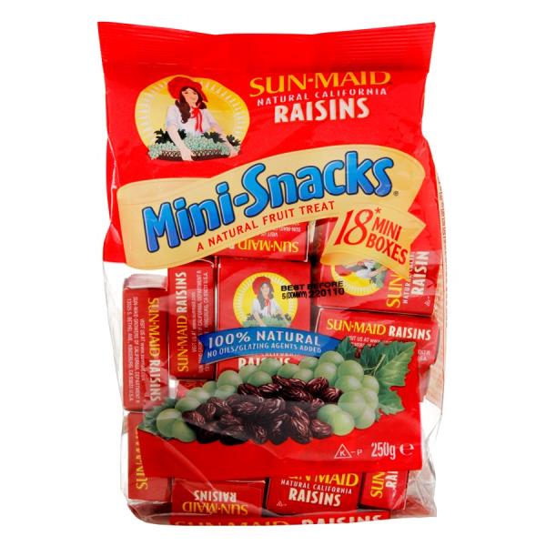 Sunmaid Raisins Mini Packs 18pk