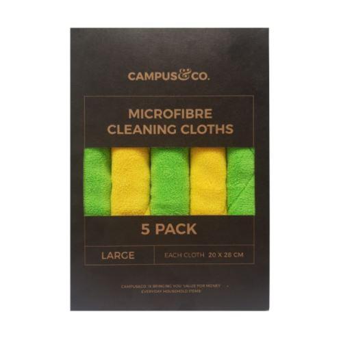 C&C Microfibre Cleaning Cloths 5pk