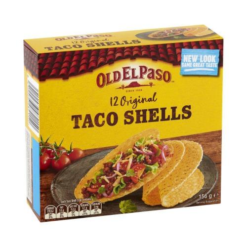 Old El Paso Original Corn Taco Shells 12pk 156g