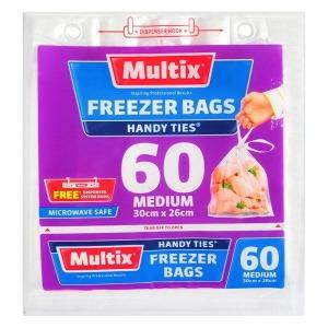 Multix Freezer Bags with Handles 60 Medium