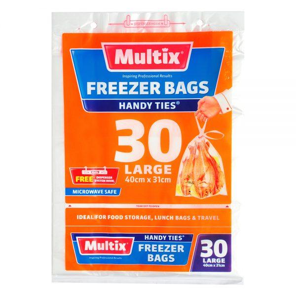 Multix Freezer Bags with Handles 30 Large