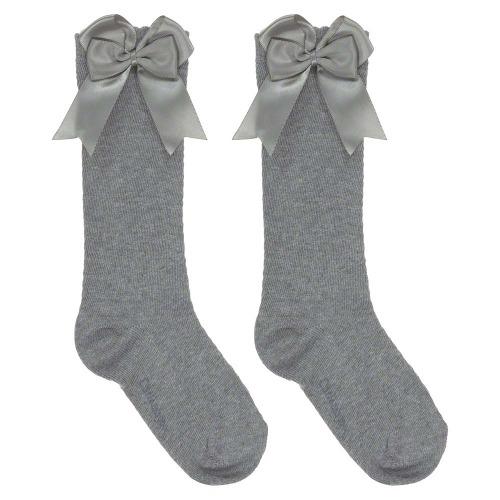 Carlomagno 2946 Grosgrain Bow Kneehigh Sock pr