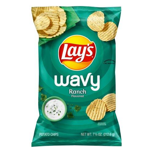 Lay's Wavy Ranch Flavored Potato Chips 7.50oz