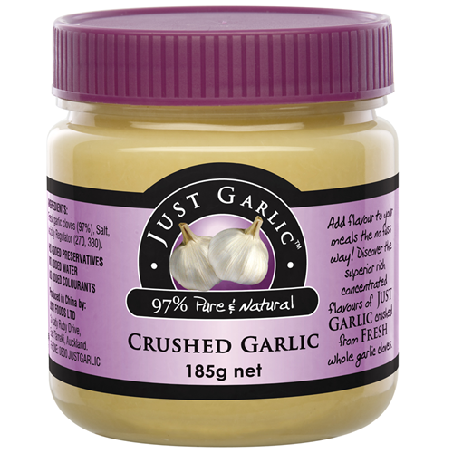 Just Foods Crushed Garlic 185g