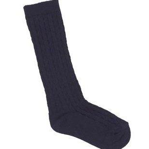 Carlomagno 272 Perle Cable Pattern Knee High Sock pr