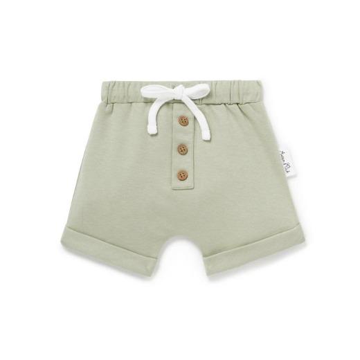 Aster & Oak Sage Button Shorts Size 00 ea