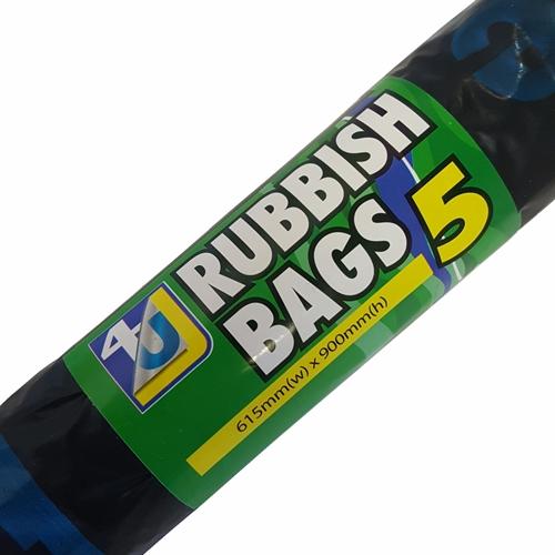 4U Rubbish Bags 5pk/615x900