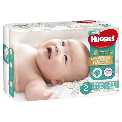 Huggies Infant Size 2 Nappies 24pk