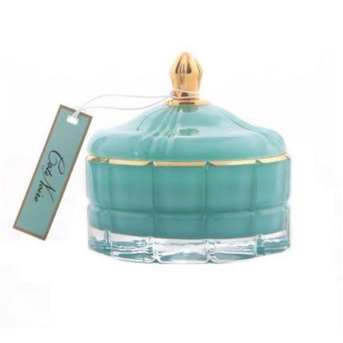 Blue Art Deco Candle