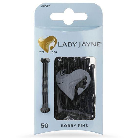 Lady Jayne 2608BK Bobby Pins Black 50 Pack