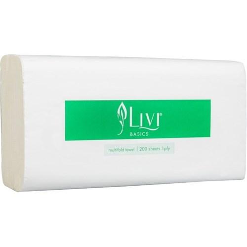 Towel Slimfold Livi Basics 20x20 / 200pk