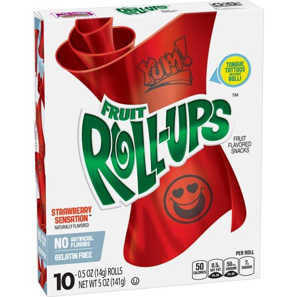 Fruit Roll-ups Strawberry Sensation 10 ct