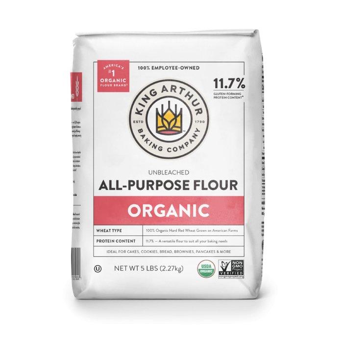 King Arthur Baking Company Organic Unbleached All-Purposed Flour 5 lbs