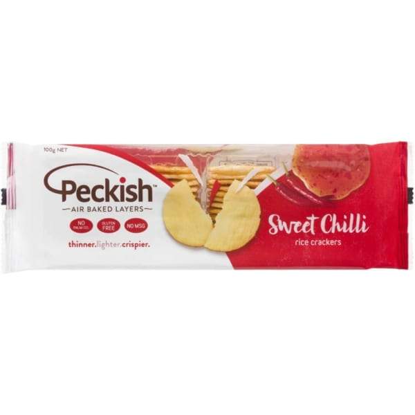 Peckish Sweet Chilli Rice Crackers 100g