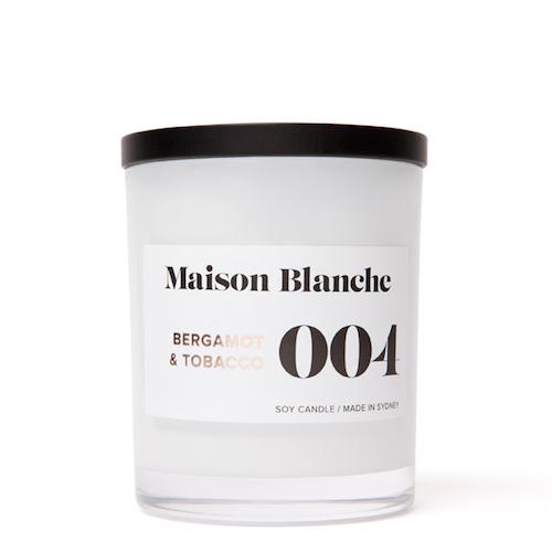 Maison Blanche 004 Bergamot & Tobacco / Large Candle