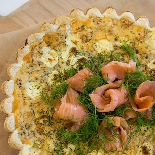 C&C Salmon & Cream Cheese Quiche