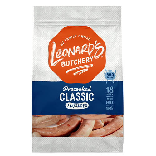 Leonards Precooked Classic Sausage 1kg