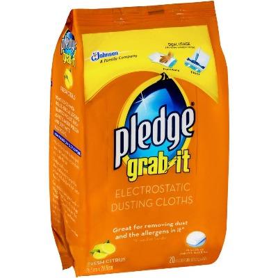 Pledge Grab It Cleaning Wipes - Dusting 20pk