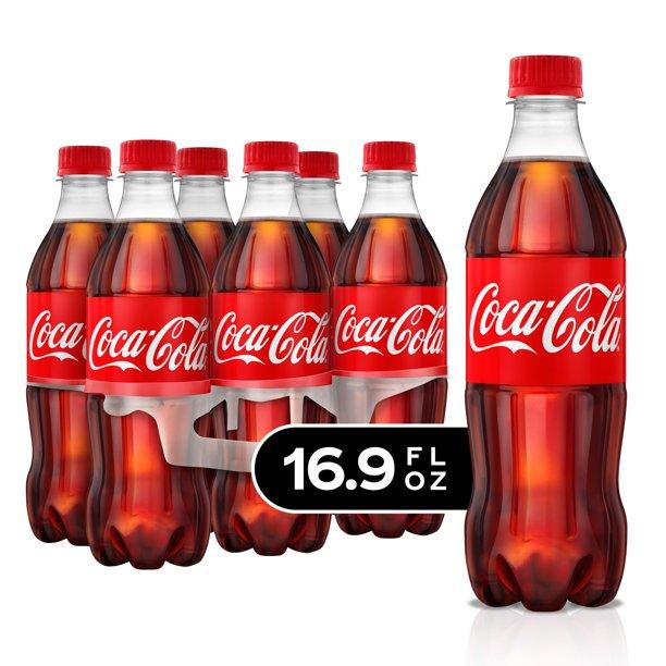 Coca-Cola Original Flavored Soda, 16.9 fl oz, 6 Count