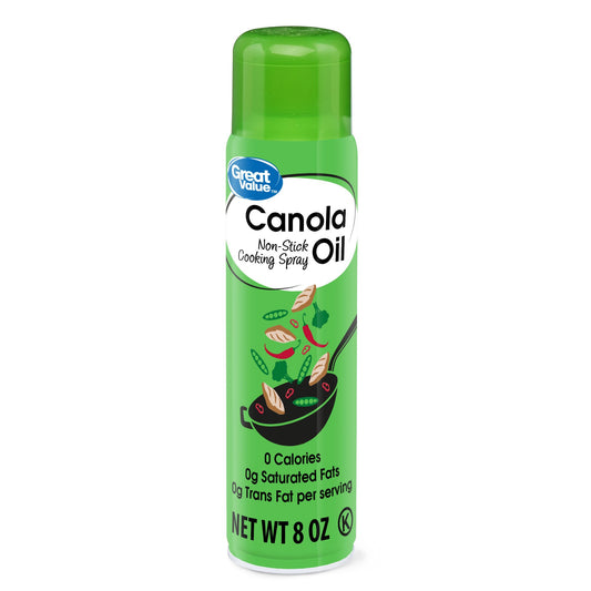 Great Value Canola Oil Non-Stick Cooking Spray 8oz