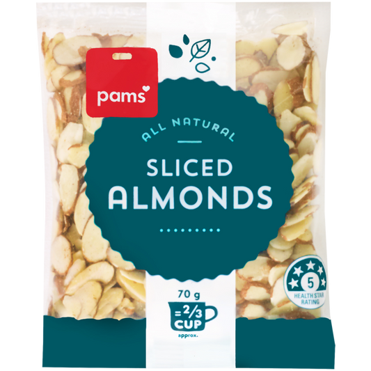 Pams Almonds Sliced 70g