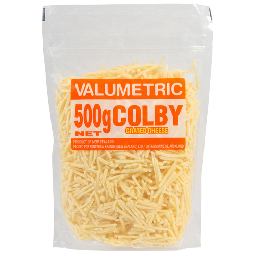 Valumetric Grated Colby Cheese 500g