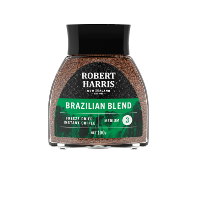 Robert Harris Brazilian Blend Medium Freeze Dried Instant Coffee 100g