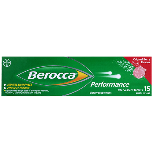 Berocca Performance Original Berry Flavour Effervescent Tablets 15pk