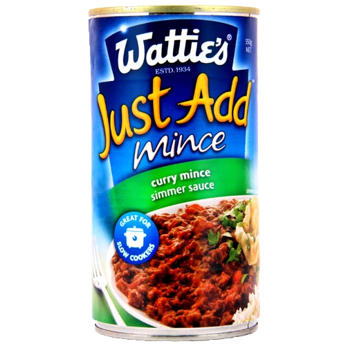 Watties Just Add Curry Mince Simmer Sauce 550g