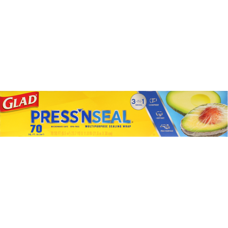 Glad Press n Seal Food Wrap  Dispenser 21.6m x 300mm wide