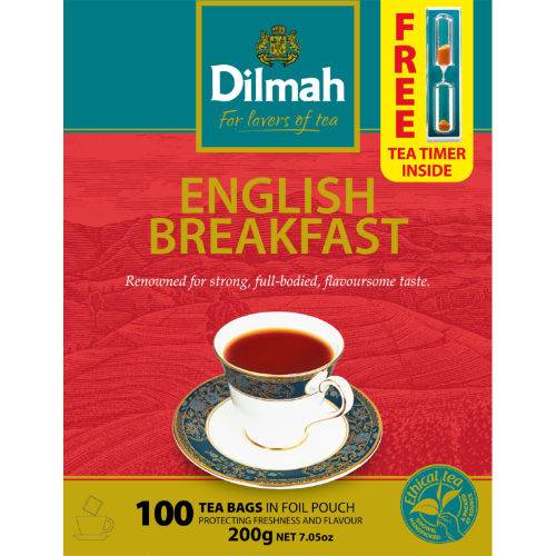 Dilmah Tagless English Breakfast Tea Bags 60pk 120g