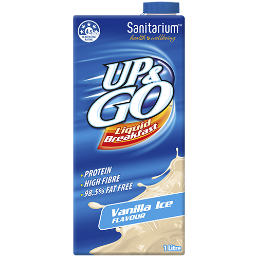 Sanitarium Up & Go Liquid Breakfast Vanilla - 1L