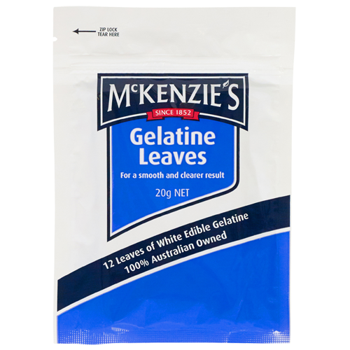 Mckenzies Gelatine Leaves 20g