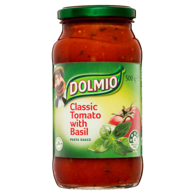 Dolmio Traditional Tomato With Basil Pasta Sauce 500g