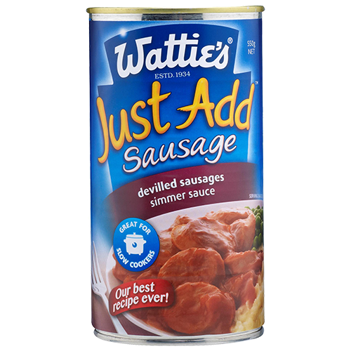 Watties Just Add Devilled Sausages Simmer Sauce 550g